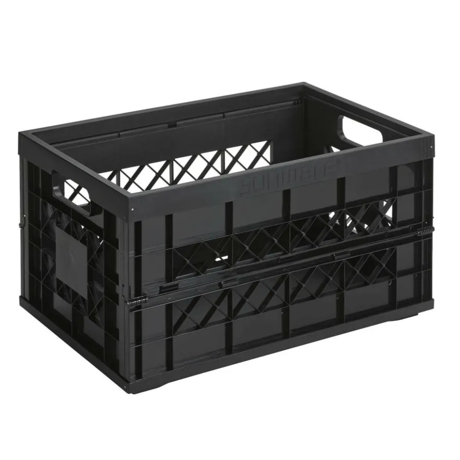 Sale Sunware Square Heavy Duty vouwkrat 45 liter zwart