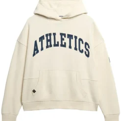 Superdry Athletic Essentials hoodie dames desert bone off white