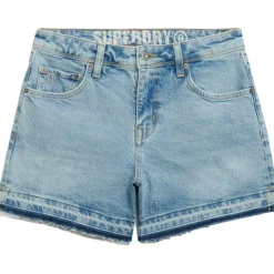 Superdry Cut Off short dames azure pale blue