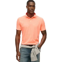 Superdry Essential polo heren dry fluro orange