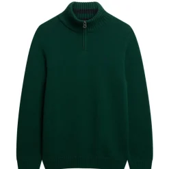 Superdry Henley sweater heren forest green
