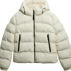Superdry Puffer winterjas dames off white