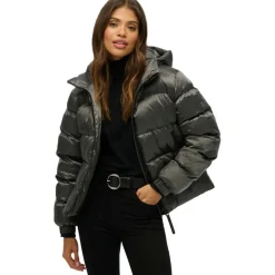 Best Superdry Sports winterjas dames black sheen