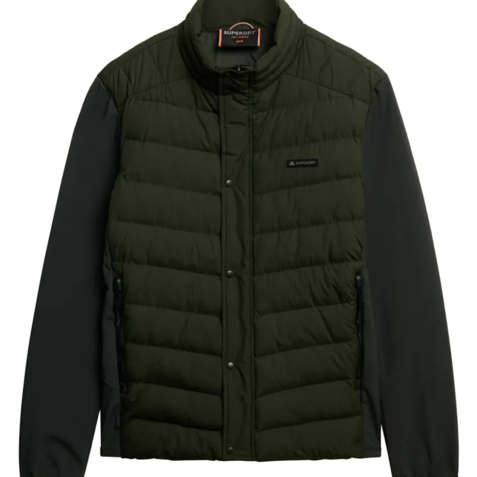 Superdry Storm Popper Softshell winterjas heren olive green