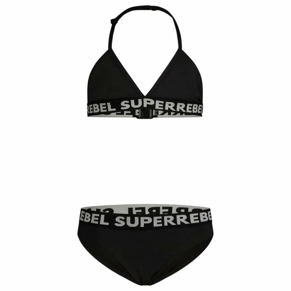Discount SuperRebel Isla triangle bikini junior black