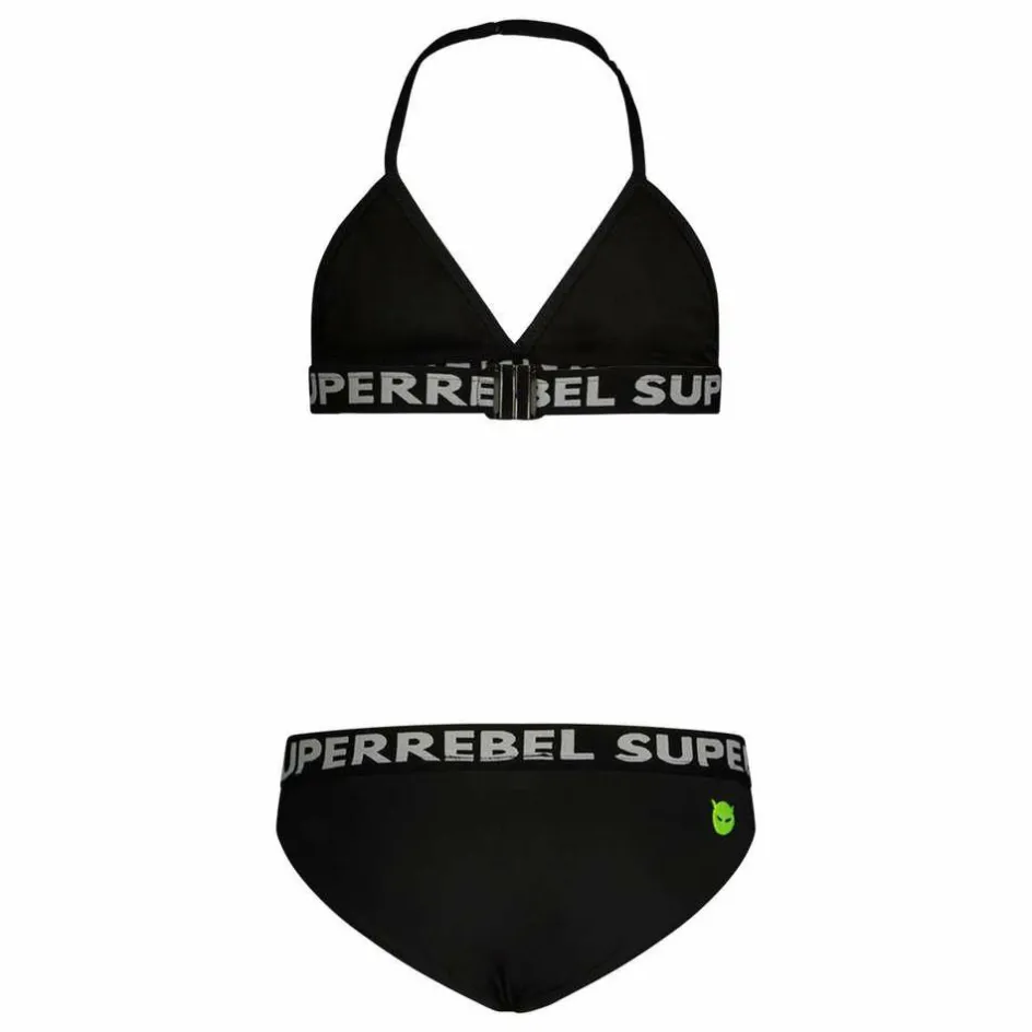 Discount SuperRebel Isla triangle bikini junior black