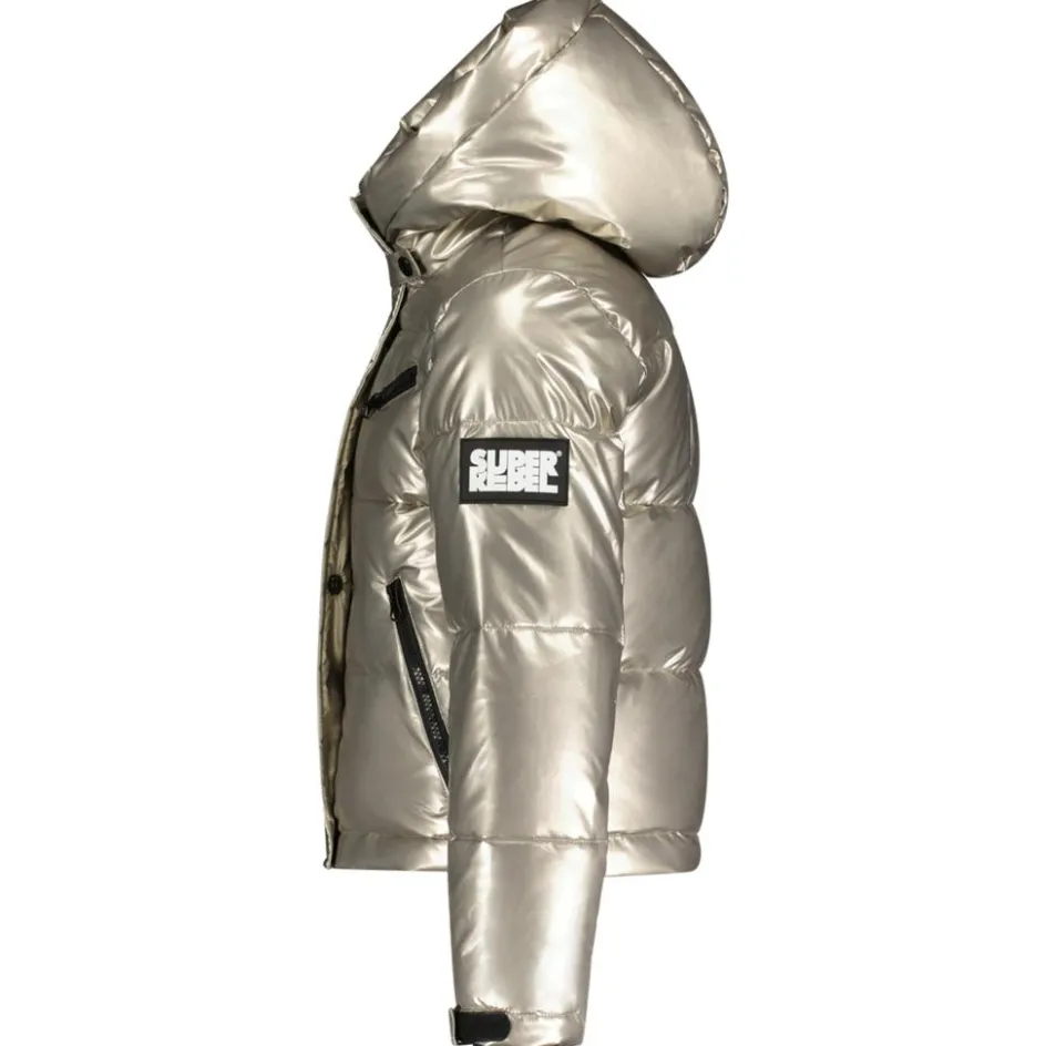 SuperRebel SPICY winterjas junior silver foil