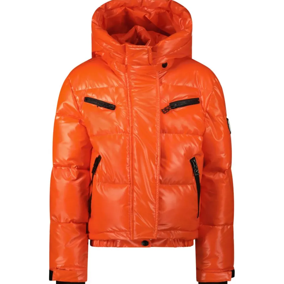 SuperRebel SPICY winterjas junior metallic mandarin