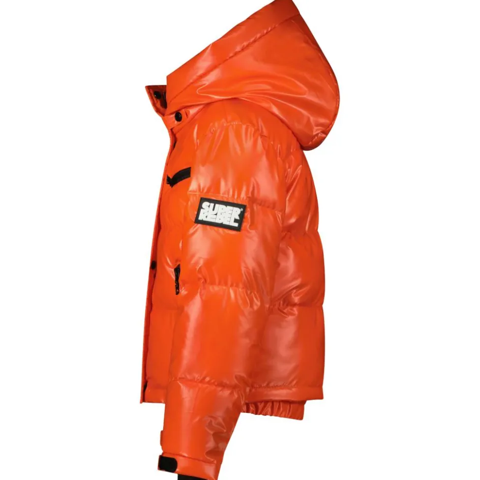 SuperRebel SPICY winterjas junior metallic mandarin