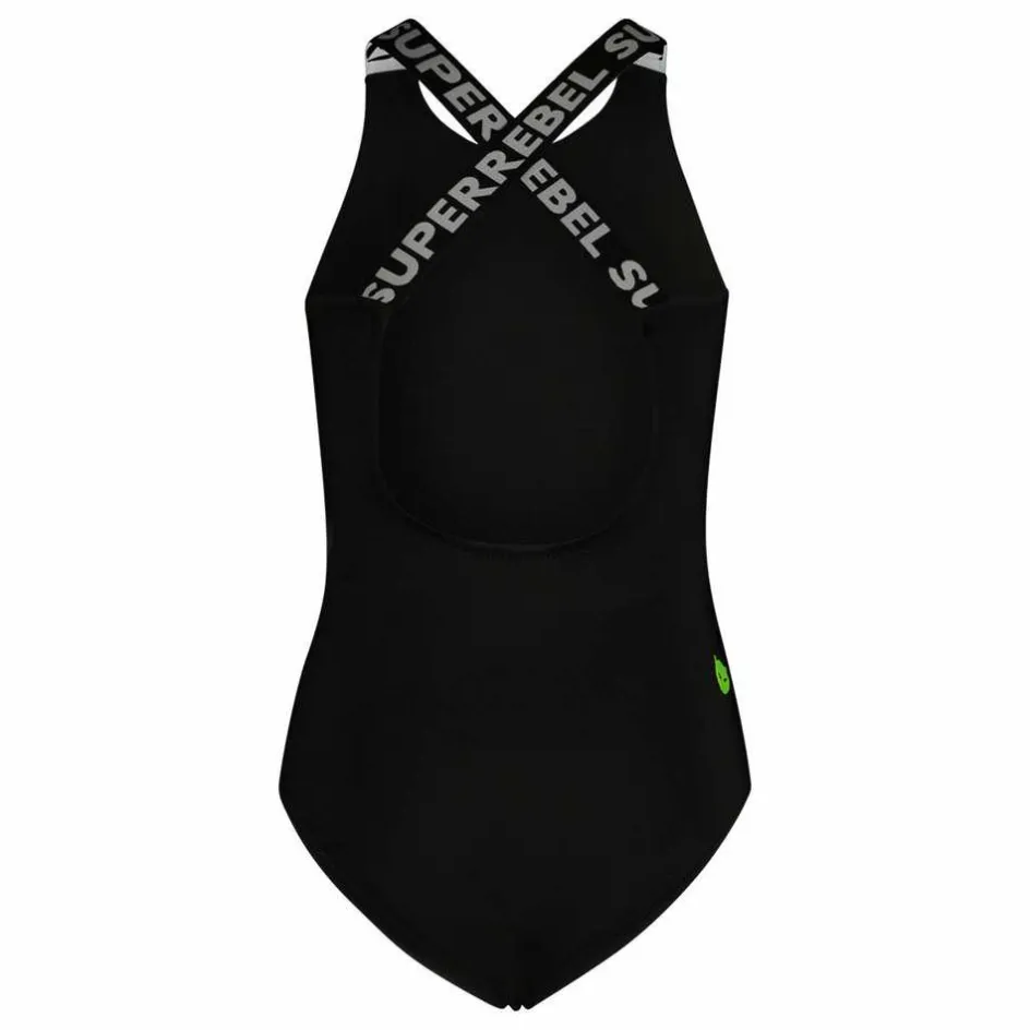 Discount SuperRebel Venice badpak junior zwart