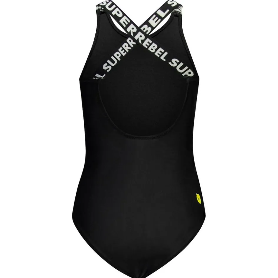 Outlet SuperRebel Venice badpak junior black white