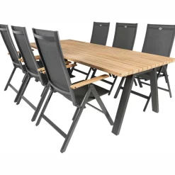 TASTE by 4 Seasons Ambassador 240 x 100 cm Aruba 6 tuinset teak