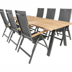 TASTE by 4 Seasons Ambassador 240 x 100 cm Troy 6 tuinset teak