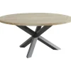 TASTE by 4 Seasons  Louvre tuintafel ø 160 antraciet teak