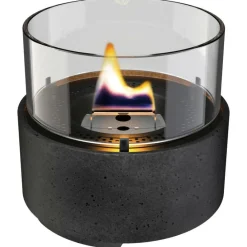 New Tenderflame Café 14 tafelvuur lava porcelain black