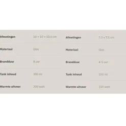 Tenderflame Lilly 8 & Lilly 10 Duo Giftset tafelvuur chocolate