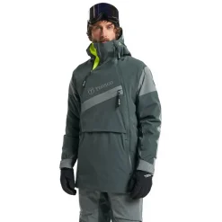 Discount Tenson Aerismo JackoRak winterjas heren coal green shell