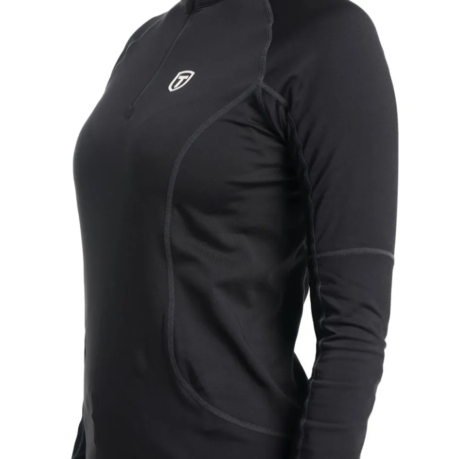 Discount Tenson TXlite Half Zip skipully dames black