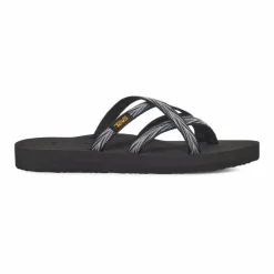 Teva Olowahu slippers dames palms zwart wit
