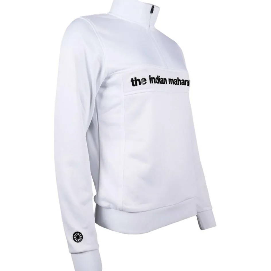 Online The Indian Maharadja Poly Terry Half Zip hockeytrui dames white