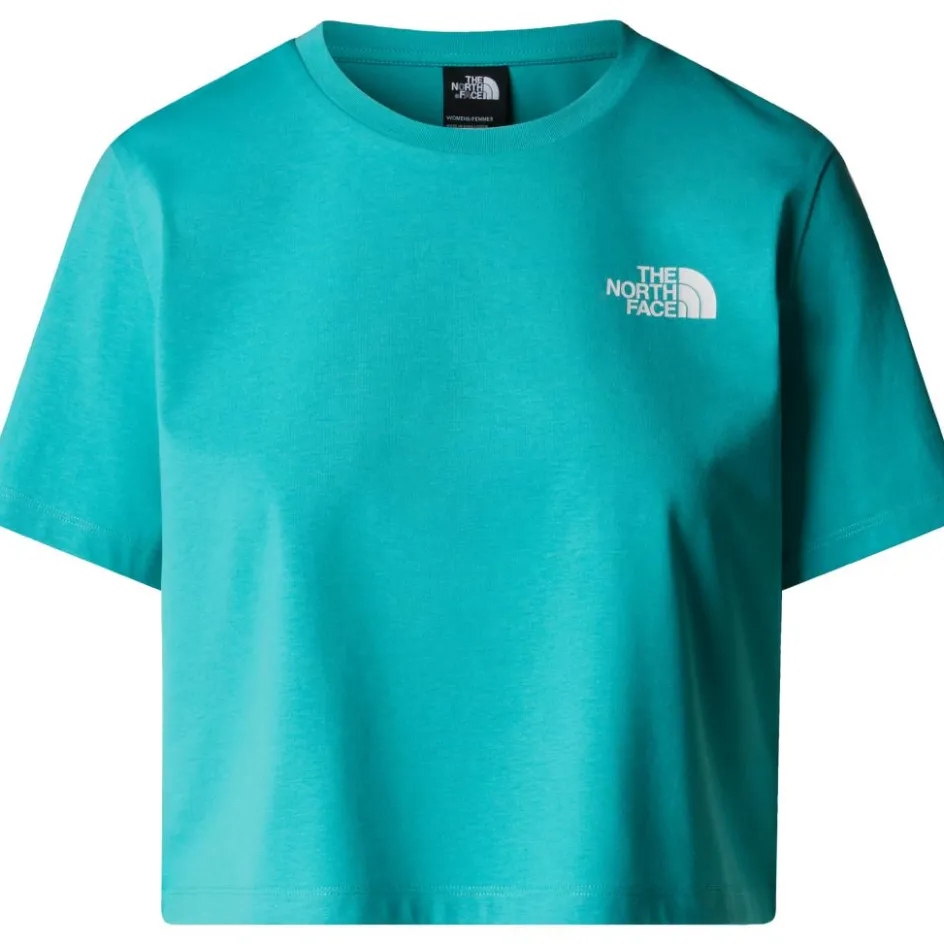 The North Face Cropped Simple Dome shirt dames vistula blue