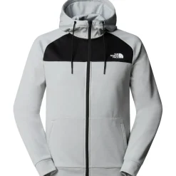 Online The North Face Reaxion fleece vest heren high rise grey light heather TNF black