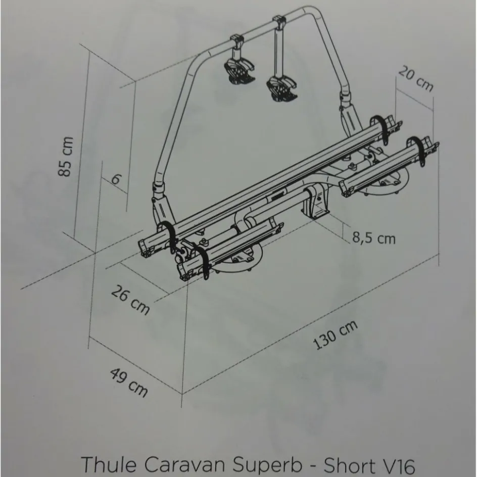Thule Caravan Superb Short V16 fietsendrager