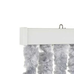 Travellife Chenille Streep vliegengordijn 185 x 56 cm grey white