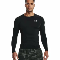 Under Armour  HeatGear LS shirt heren black white