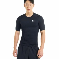 Under Armour  HeatGear SS shirt heren black white