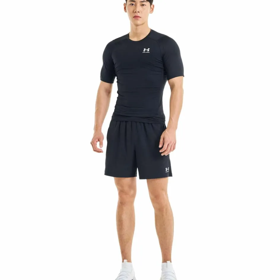 Under Armour HeatGear SS shirt heren black white