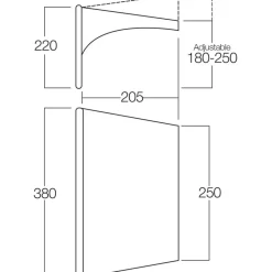 Sale Vango Airbeam Sky Canopy caravanluifel 250 cm