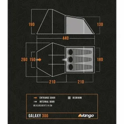 Online Vango Galaxy 300 lichtgewicht tunneltent green