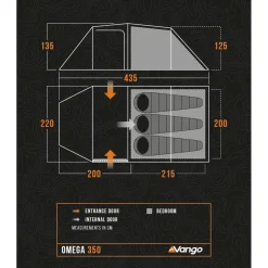 Hot Vango Omega 350 lichtgewicht tunneltent green
