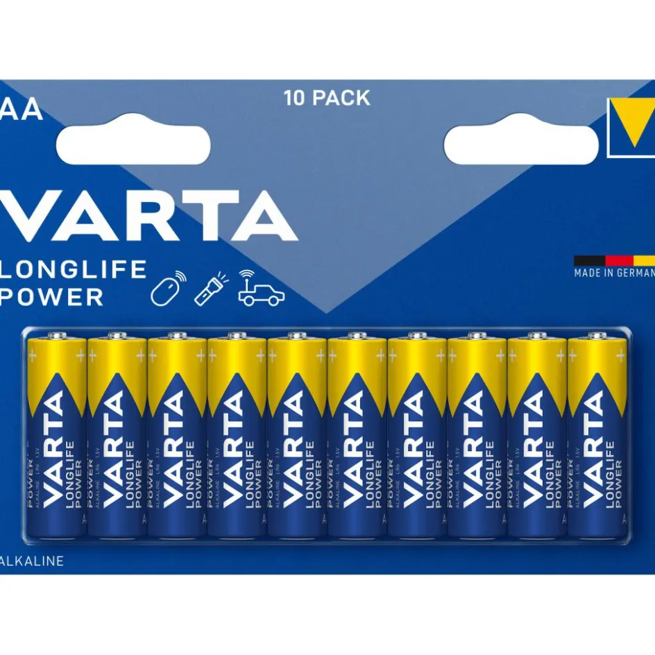 New Varta Longlife Power Alkaline AA batterij 10-pack