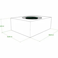 Sale Vecam Watertank 15 liter 38 x 29 x 14 cm wit