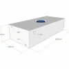 Online Vecam Watertank 100 liter 100 x 44 x 24 cm wit