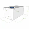 Vecam Watertank 95 liter 73 x 39 x 34 cm wit
