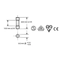 Hot Velleman glaszekeringen 2A set van 10 stuks