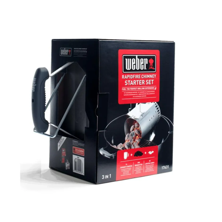 Weber Rapidfire Set met brikettenstarter, briketten en aanmaakblokjes