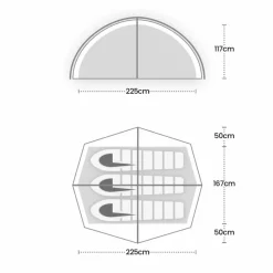 Wild Country  Helm Compact 3 lichtgewicht koepeltent green