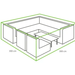 Winza Outdoor Covers Premium loungeset hoes 300 x 300 x 75