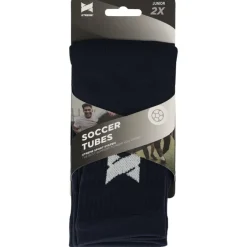 Clearance Xtreme Sockswear  Pro Footless Soccer sleeves navy 2-pack