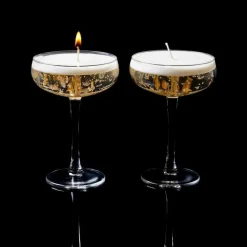 Yes We Candle  Champagne kaars transparant