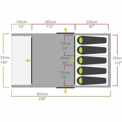 Zempire EVO TL V2 opblaasbare tent green
