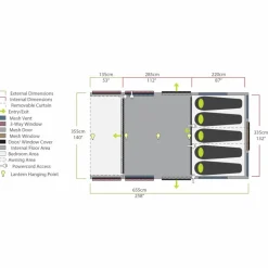 Zempire EVO TL V2 opblaasbare tent green